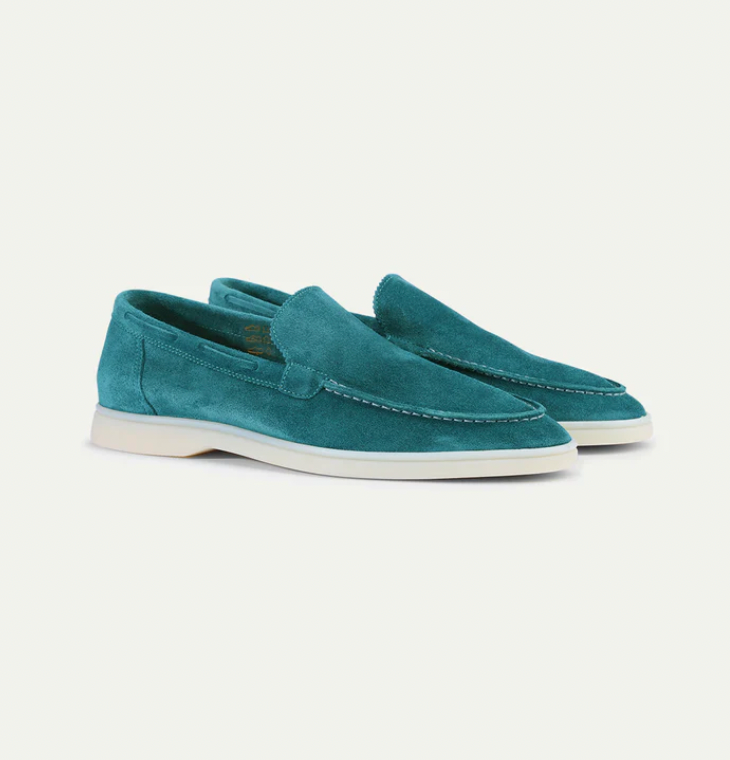 Komfortable Herren Luxus-Loafer in Marineblau, weich gefüttert, garantieren bequemen Tragekomfort für Herbst/Frühling.