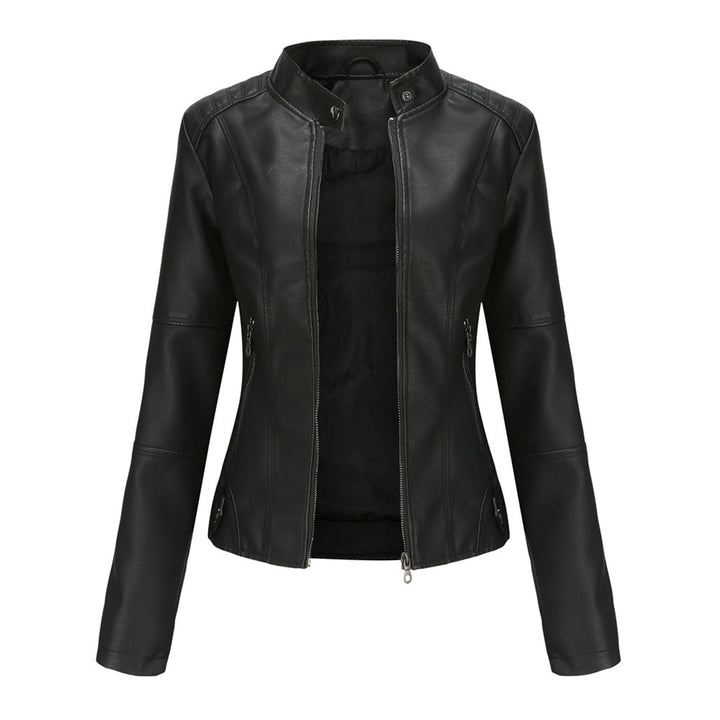 Modische Damen Übergangsjacke mit Hochkragen und Reißverschluss, bequem im Regular Fit. Für Alltag & Freizeit.