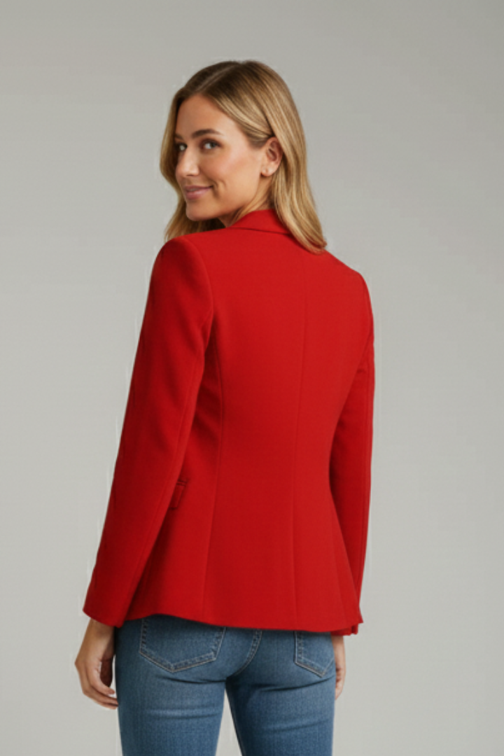 Vielseitiger Damen Blazer, elegant tailliert, für ganzjährige Mode & klassische Damenbekleidung.