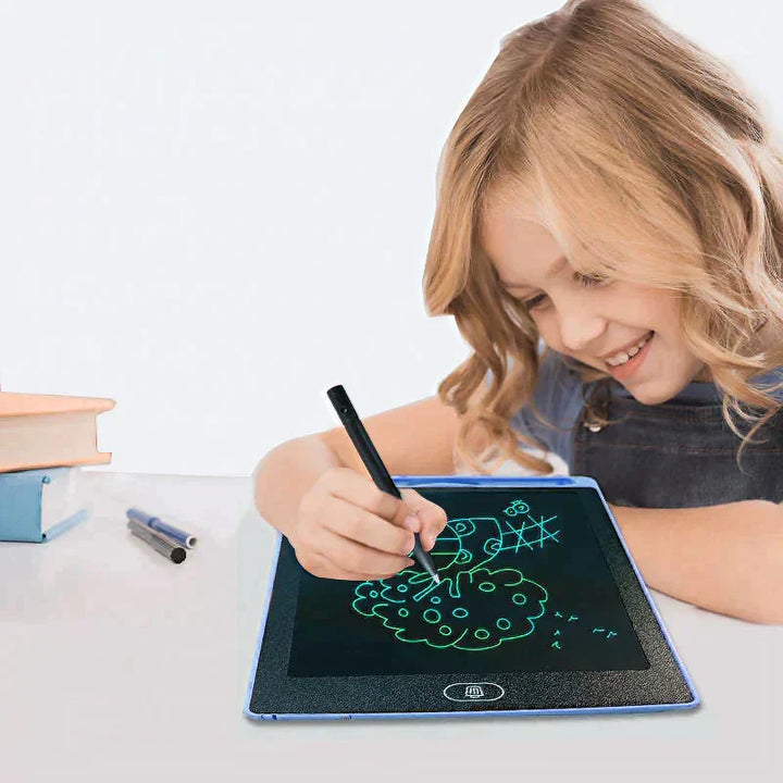 Tragbares LCD-Zeichentablett für Kinder, ideal für kreative Stunden zu Hause oder auf Reisen.