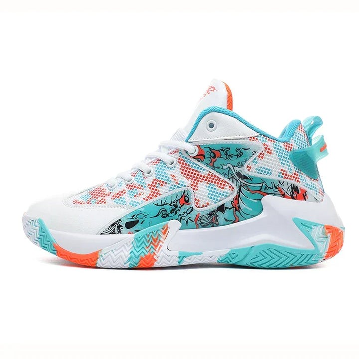 Herren Basketballschuh Calvin mit Grafikdesign, High-Top Court Sneaker für explosive Moves.
