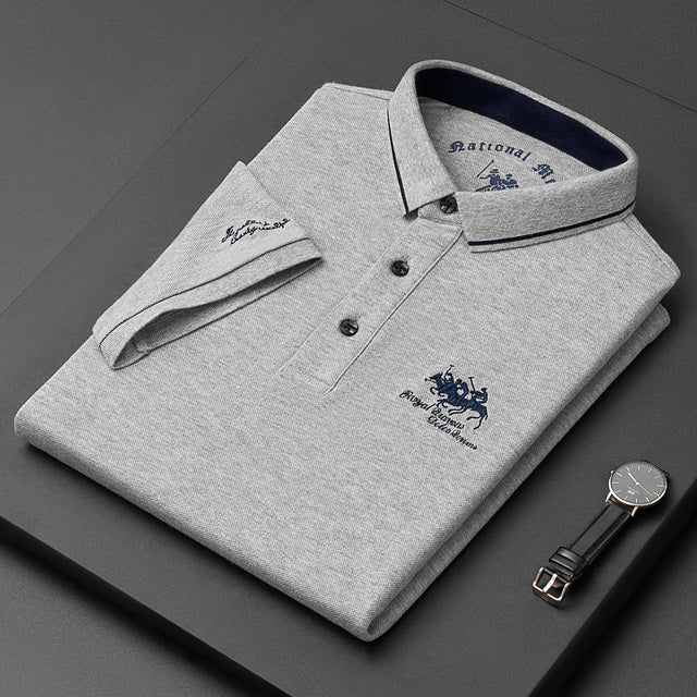 Zeitloses Herren Poloshirt "Hamilton", bequemes Kurzarm-Oberteil, vielseitig für Alltag, Büro und gehobene Freizeit.