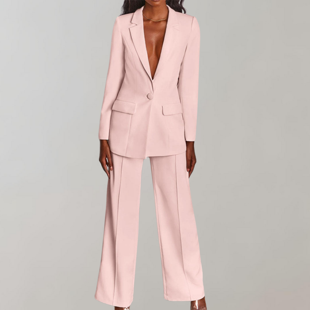 Professioneller Damen-Anzug: Blazer & Hose für schicke Business-Meetings & offizielle Anlässe.