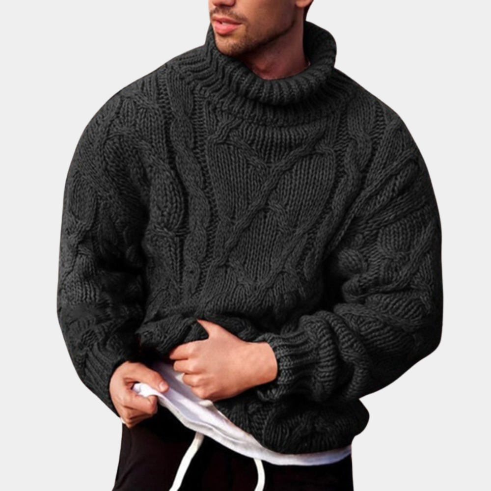Klassische, warme Herrenstrickjacke für Eleganz & Komfort. Ideal für Winter, Freizeit & Büro, vielseitige Herrenmode.