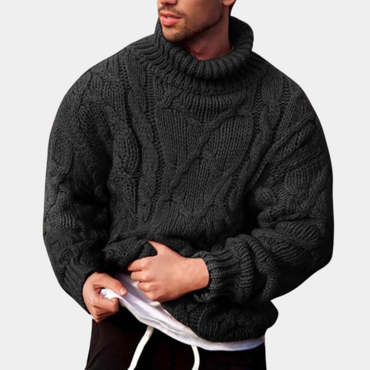 Klassische, warme Herrenstrickjacke für Eleganz & Komfort. Ideal für Winter, Freizeit & Büro, vielseitige Herrenmode.