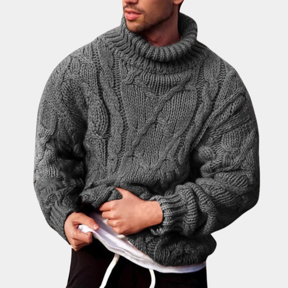 Hochwertige Herrenstrickjacke, weich & wärmend. Perfekter Cardigan für stilvolle Herrenmode im Winter, casual & elegant.