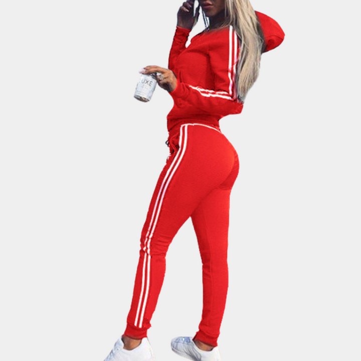 Vielseitiger Damen Jogginganzug. Bequeme & modische Sportbekleidung, ideal als Freizeitanzug oder gemütliche Loungewear.