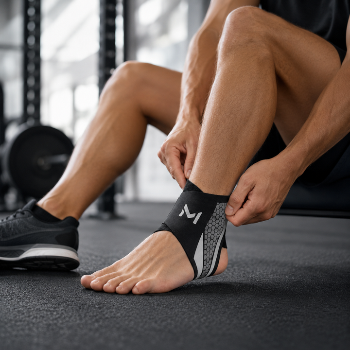 Knöchelstütze zur Leistungssteigerung im Sport, schützt und stabilisiert das Fußgelenk effektiv.