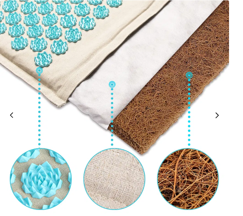Hochwertiges Akupressurmatte & Kissen Set; Geschenk für Entspannung & Gesundheit.