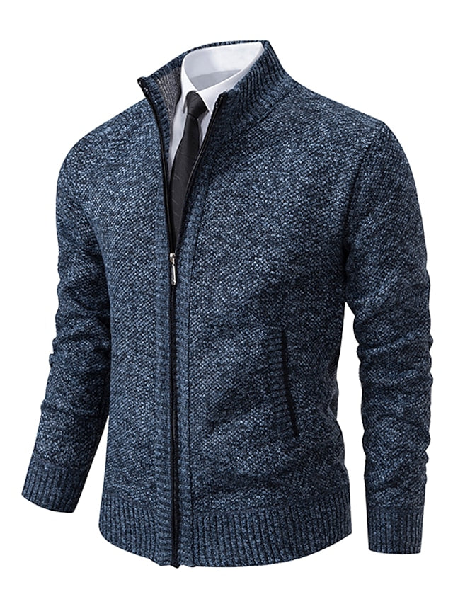 Komfortabler Herren Strickjacke im Regular Fit, warm & vielseitig, Oberbekleidung für Herbst & Winter.