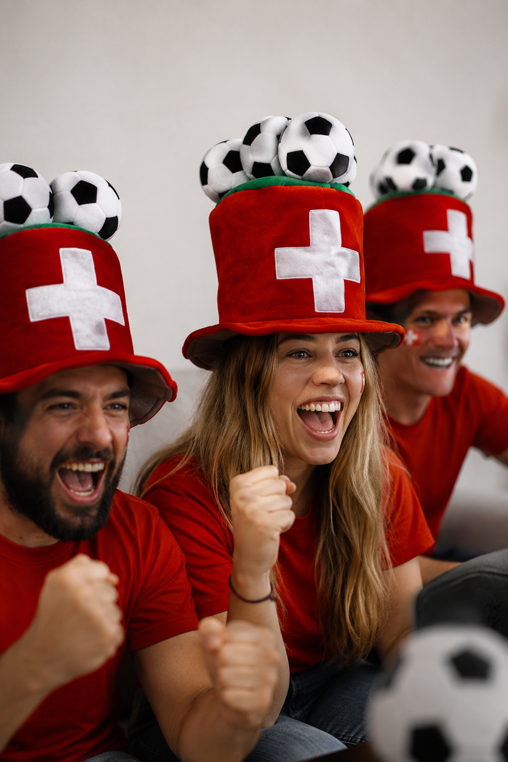 Schweizer Fanmütze für Fussballfans, gemütliche Kopfbedeckung & Fanartikel. Unterstützen Sie Ihr Team stilvoll.