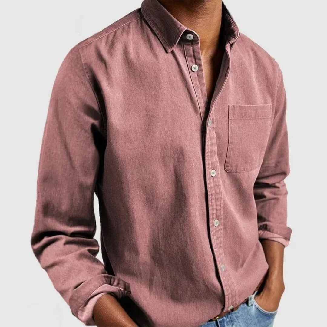 Schickes Herren Freizeithemd Henrik, modern geschnitten. Ideal für Sommer, Urlaub oder den entspannten Büro-Look.