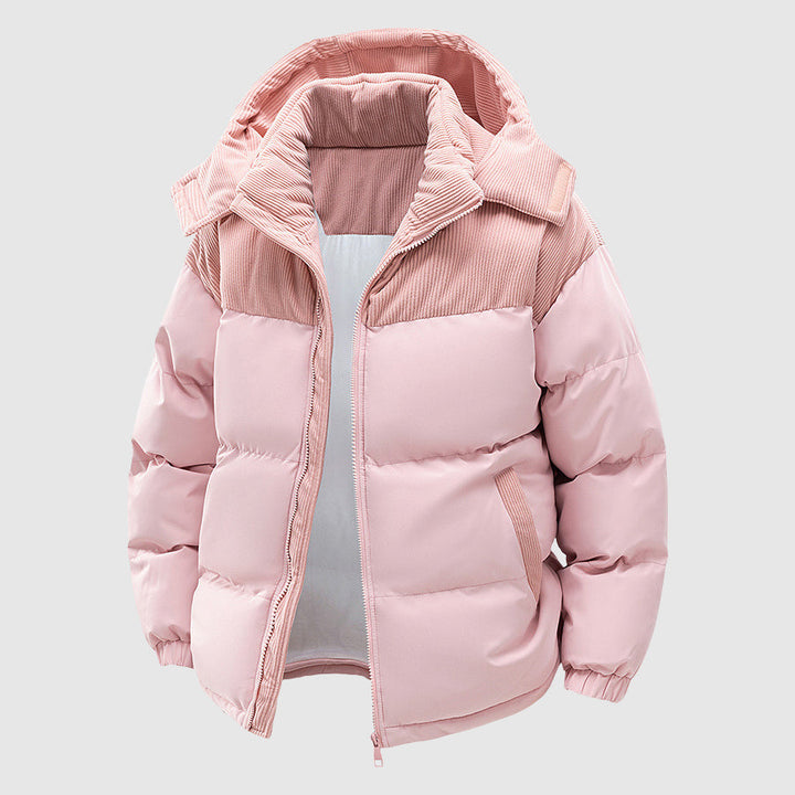 Bequeme Herren Pufferjacke für den Winter. Diese warme Zip-up Jacke ist perfekt für kalte Tage und Männer Mode.