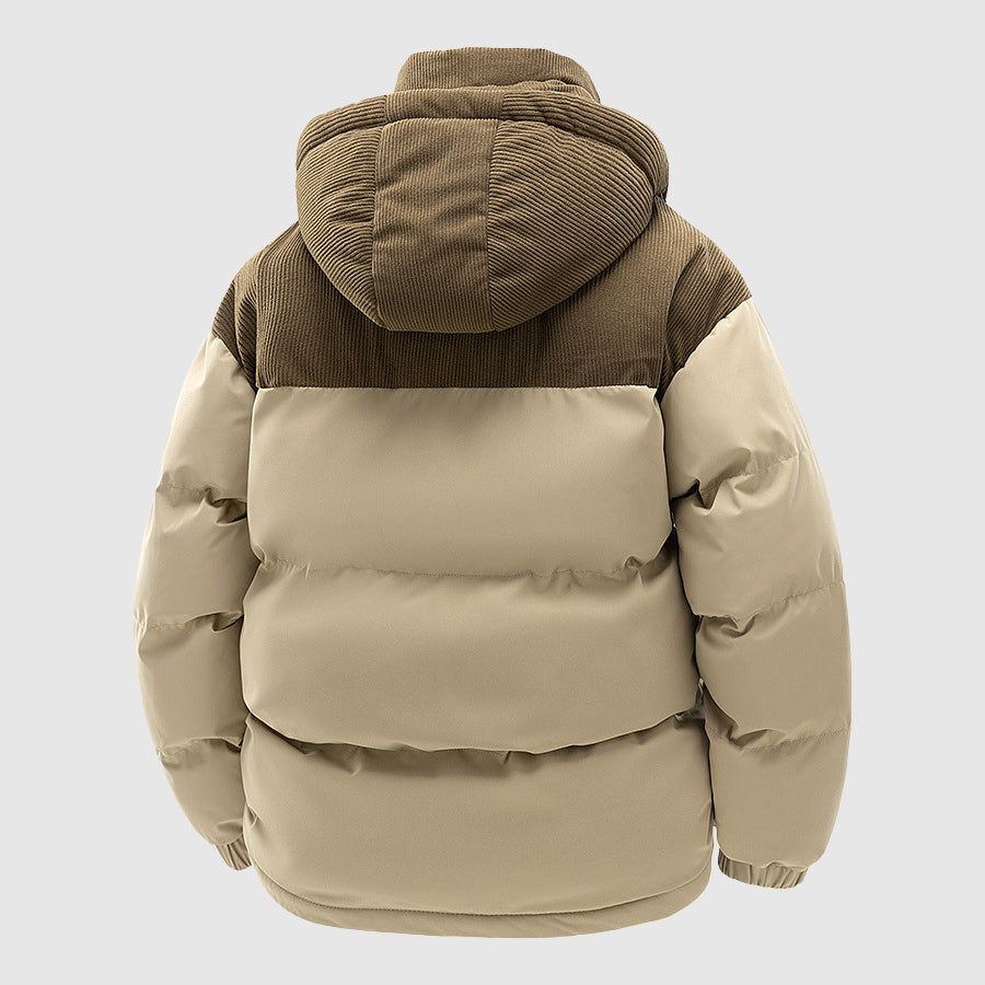 Stylische Herren Winter Pufferjacke Zip-up. Perfekt als warmes Männer Winteroutfit gegen die Kälte.