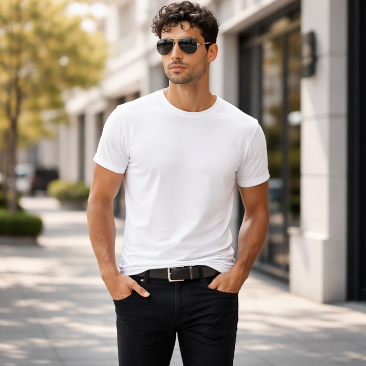 Detailansicht des robusten Metallgestells der polarisierten Unisex Sonnenbrille für optimalen UV400 Schutz.