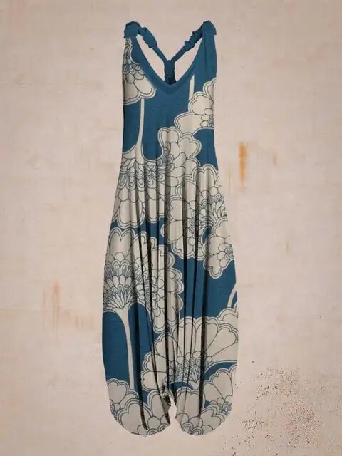 Leichter Damen Boho Jumpsuit, atmungsaktiv & komfortabel, ein Must-have für Ihre Sommermode.