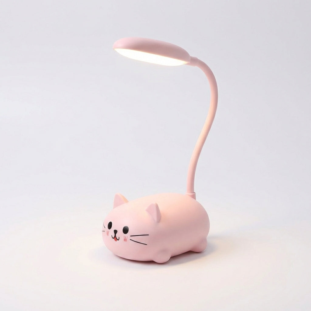 USB-betriebene Designlampe "Katzenkopf", ideal für Studenten und Home-Office.