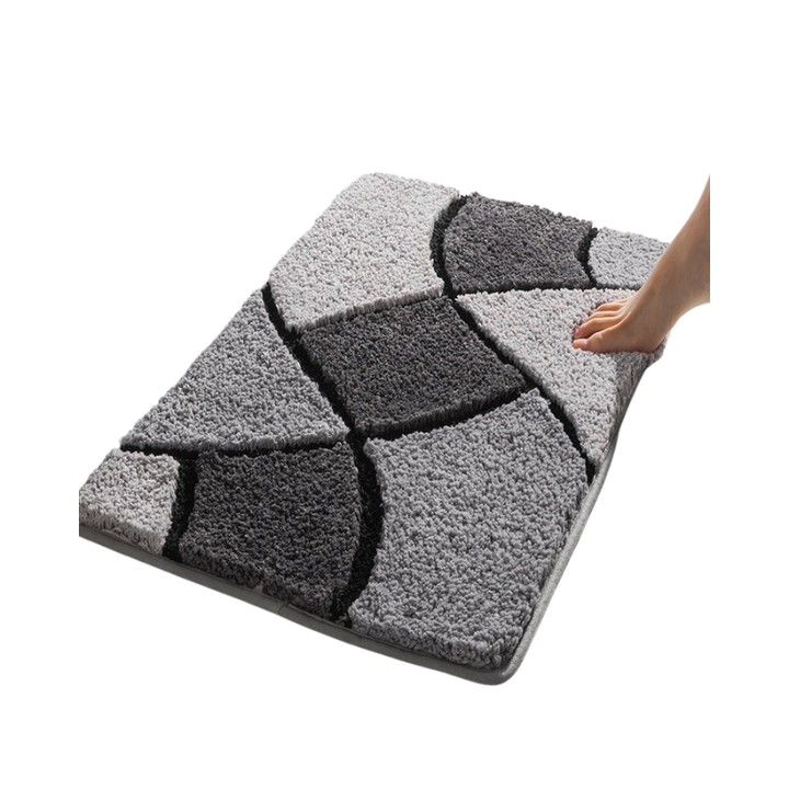 Elegante Mikrofaser-Badmatte für maximalen Komfort und stilvolle Badezimmer-Dekoration.
