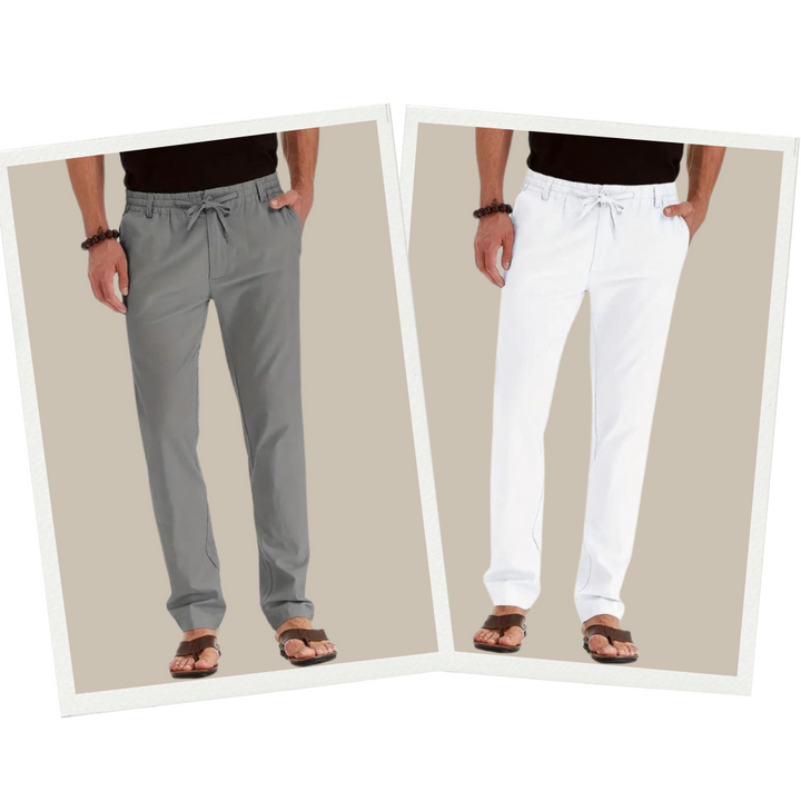 Lässige Herrenhose für den Sommer. Atmungsaktiver Stoff & elastischer Bund sorgen für optimalen Tragekomfort.