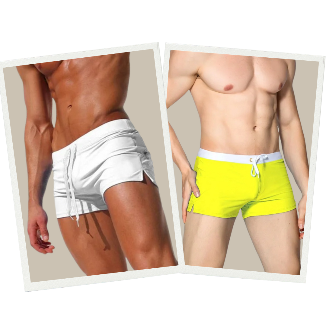 Herren Badeshorts, schnelltrocknend & dehnbar, ideal für Strand, Pool und Schwimmen im Sommerurlaub.