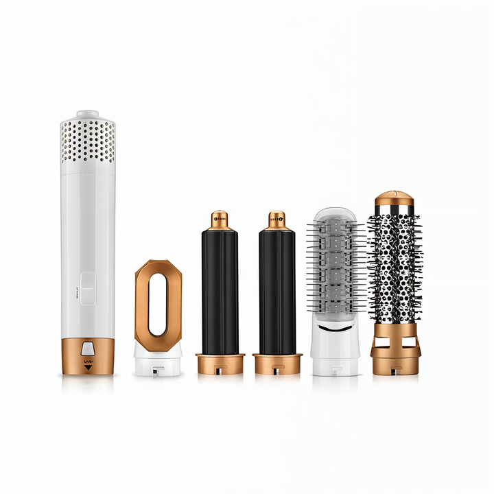 5-in-1 Warmluftstyler mit Ionen-Technologie: Lockenstab für perfekte Wellen und Volumen ohne Frizz.