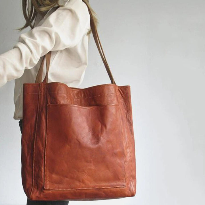 Stilvolle schwarze Isabella Damen Lederhandtasche, vielseitig und luxuriös, perfekt für Business & Freizeit.