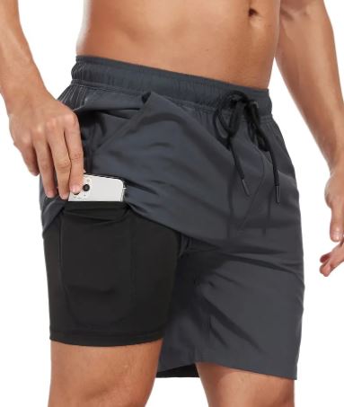 Herren Schwimmshorts Jonas, schnelltrocknend, Stretch, mit Handytasche für Strand und Sport.