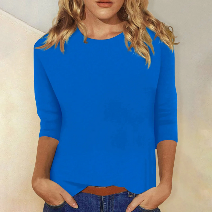 Zeitlos elegantes Damen Langarmshirt Ava, ein Must-have Oberteil für Frühling, Herbst und Winter, vielseitig kombinierbar.