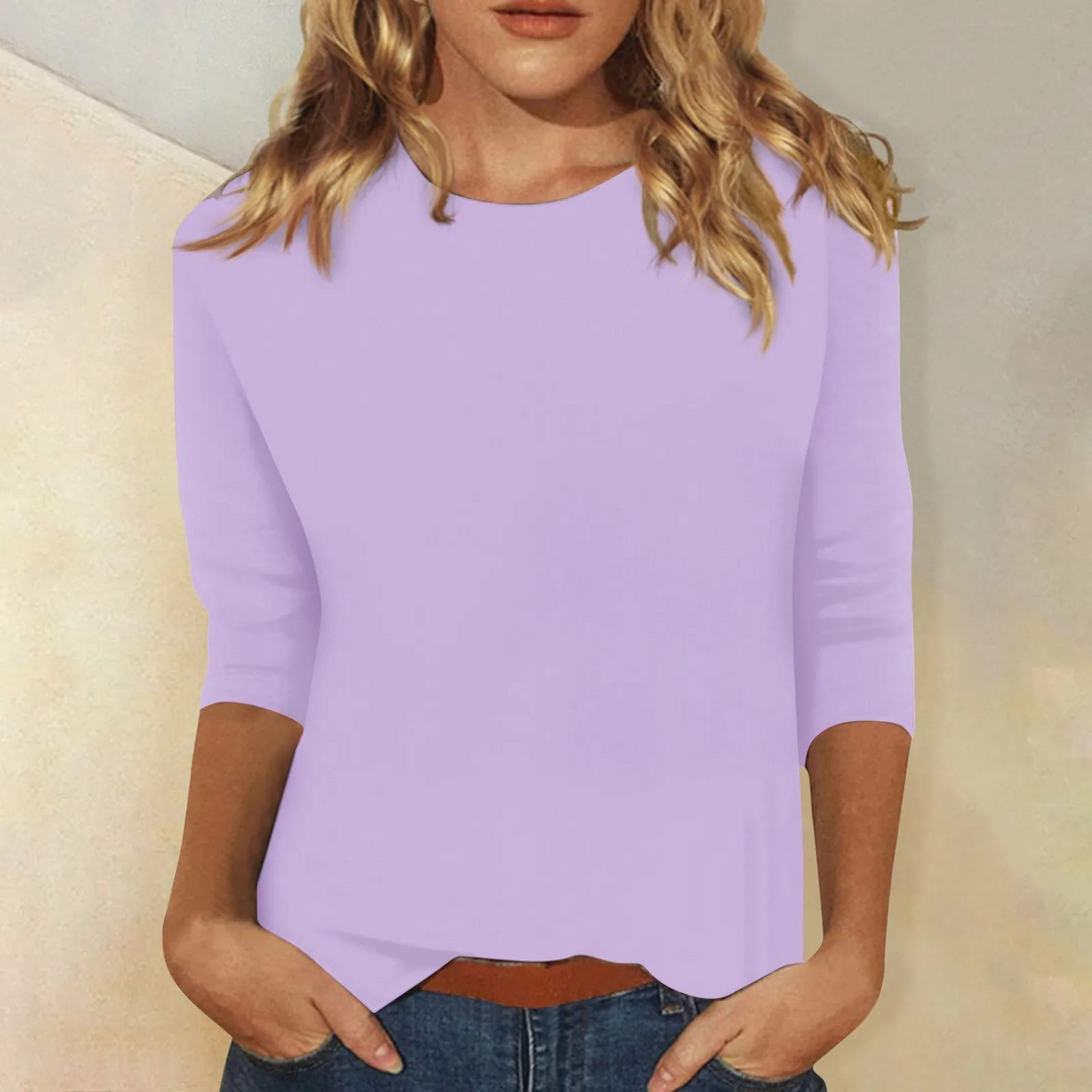 Vielseitiges Damen Langarmshirt Ava, perfekt für lässige Alltagsoutfits oder elegant kombinierbar zu Rock & Hose.