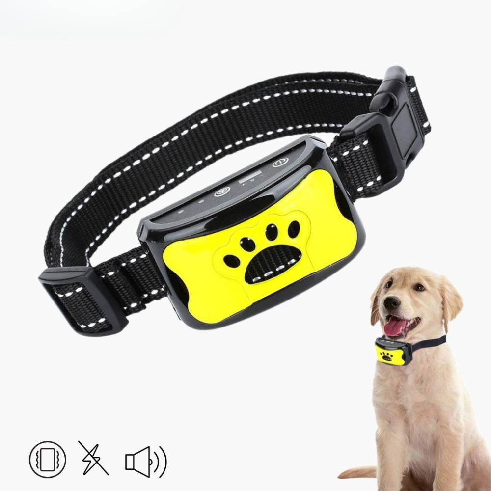 Anti-Bell Halsband für Hunde mit sanfter Vibrationsfunktion zur effektiven Bellkontrolle und Training.