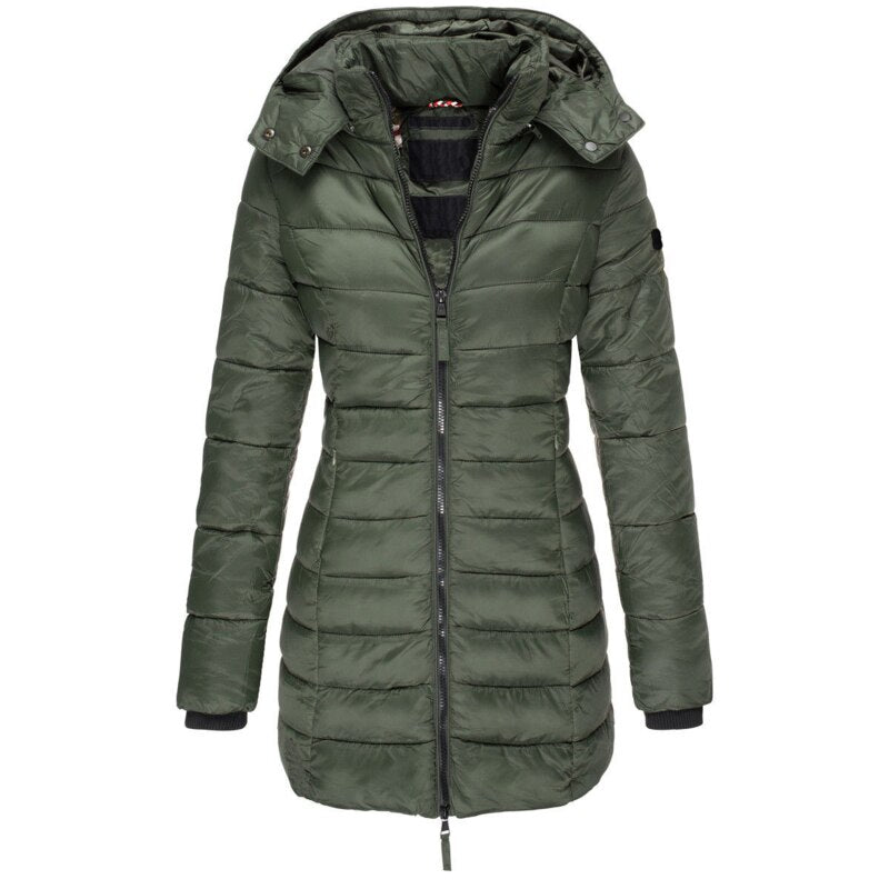Bequeme Damen-Daunenjacke, hält Sie im Winter warm & stilvoll. Ideal für Herbst- & Wintermode.