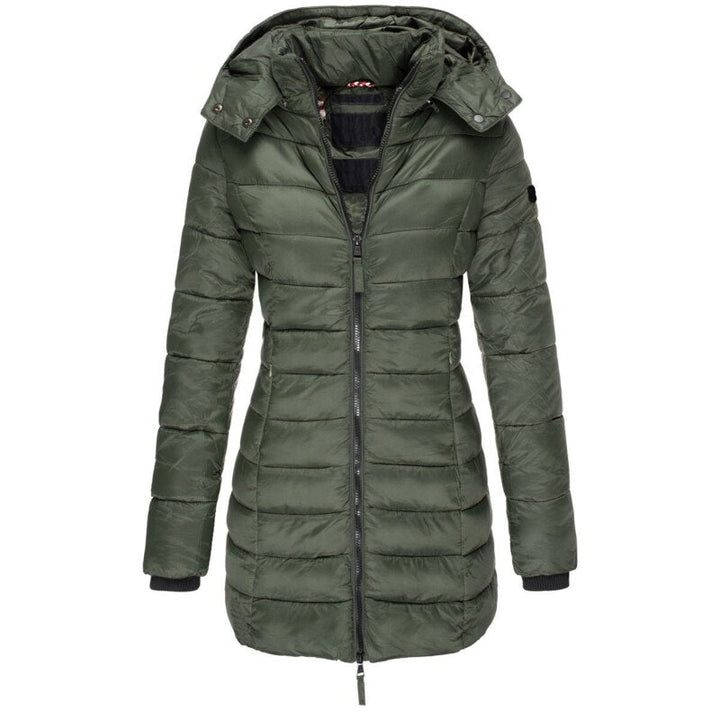 Bequeme Damen-Daunenjacke, hält Sie im Winter warm & stilvoll. Ideal für Herbst- & Wintermode.