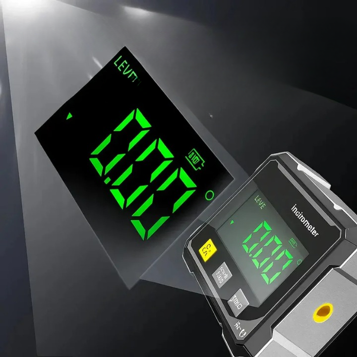 Digitaler Winkelmesser mit integriertem Laser, präzises Messgerät für schnelle und genaue Winkel.