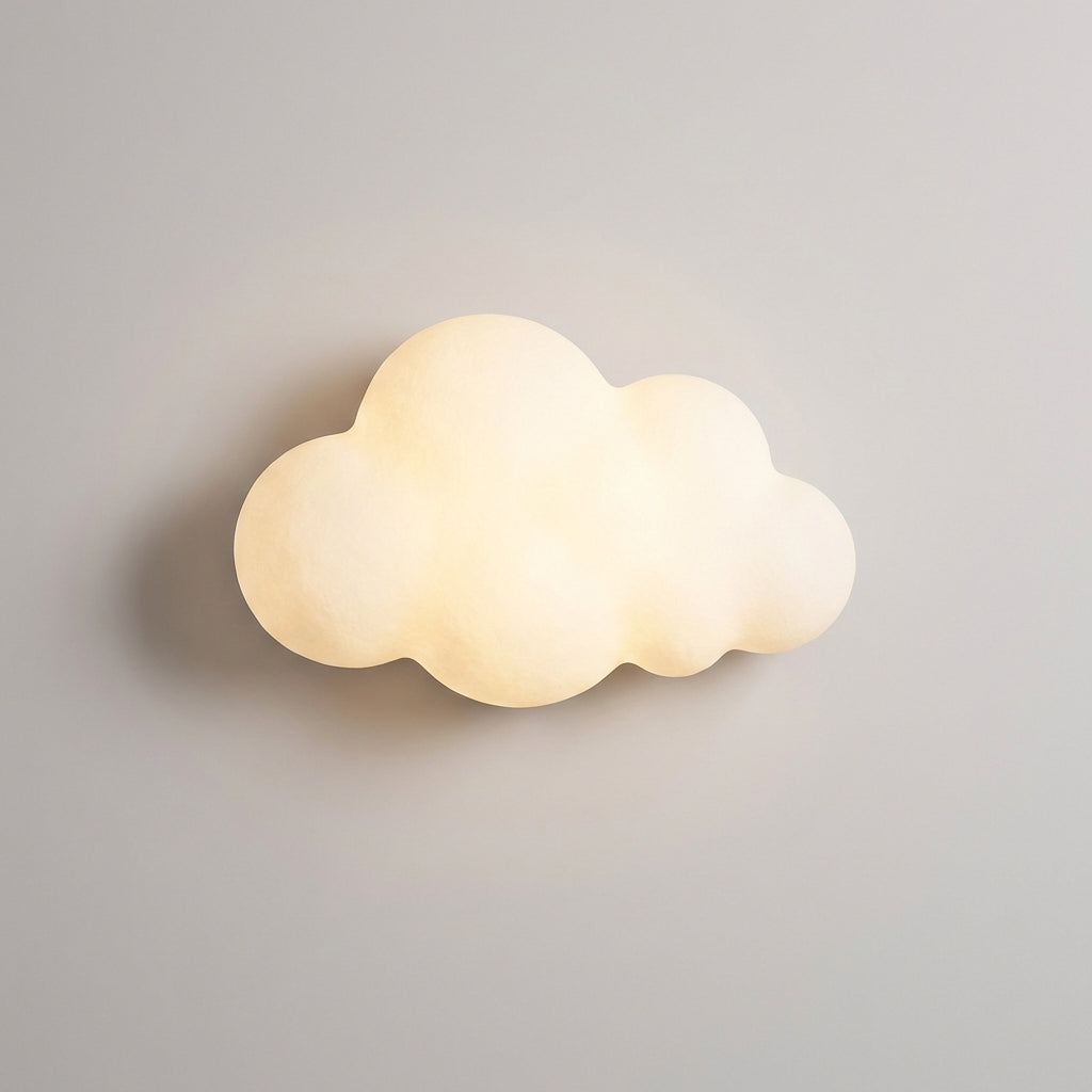 Weiße dimmbare Wolken-Wandleuchte Nebulace LED, perfekt als Nachtlicht oder dekoratives Element im Raum.