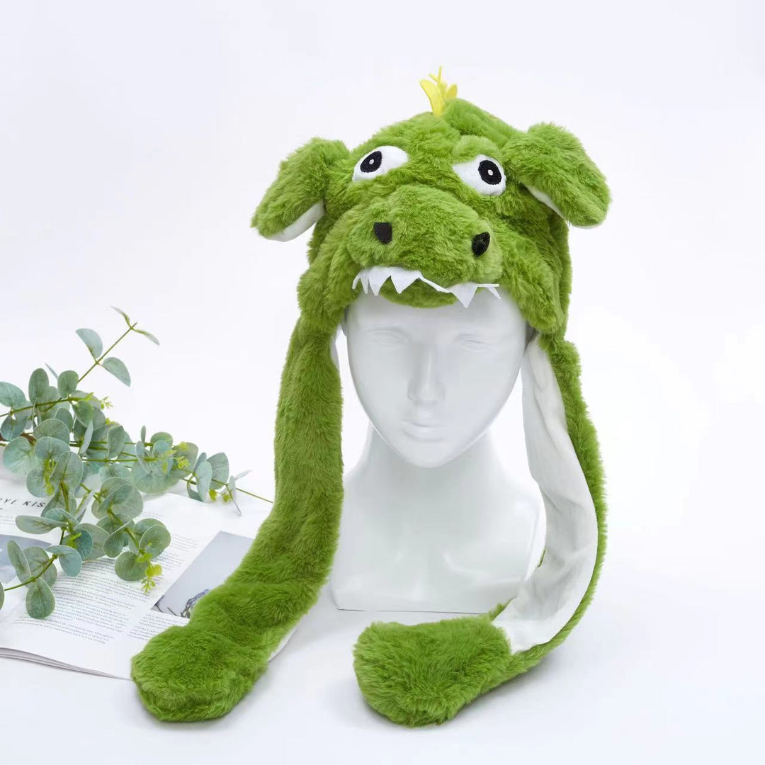 Geschenk für Kinder: Weiche Tiermütze mit Ohren, die sich bewegen, ein Riesenspaß.