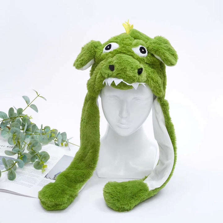 Geschenk für Kinder: Weiche Tiermütze mit Ohren, die sich bewegen, ein Riesenspaß.