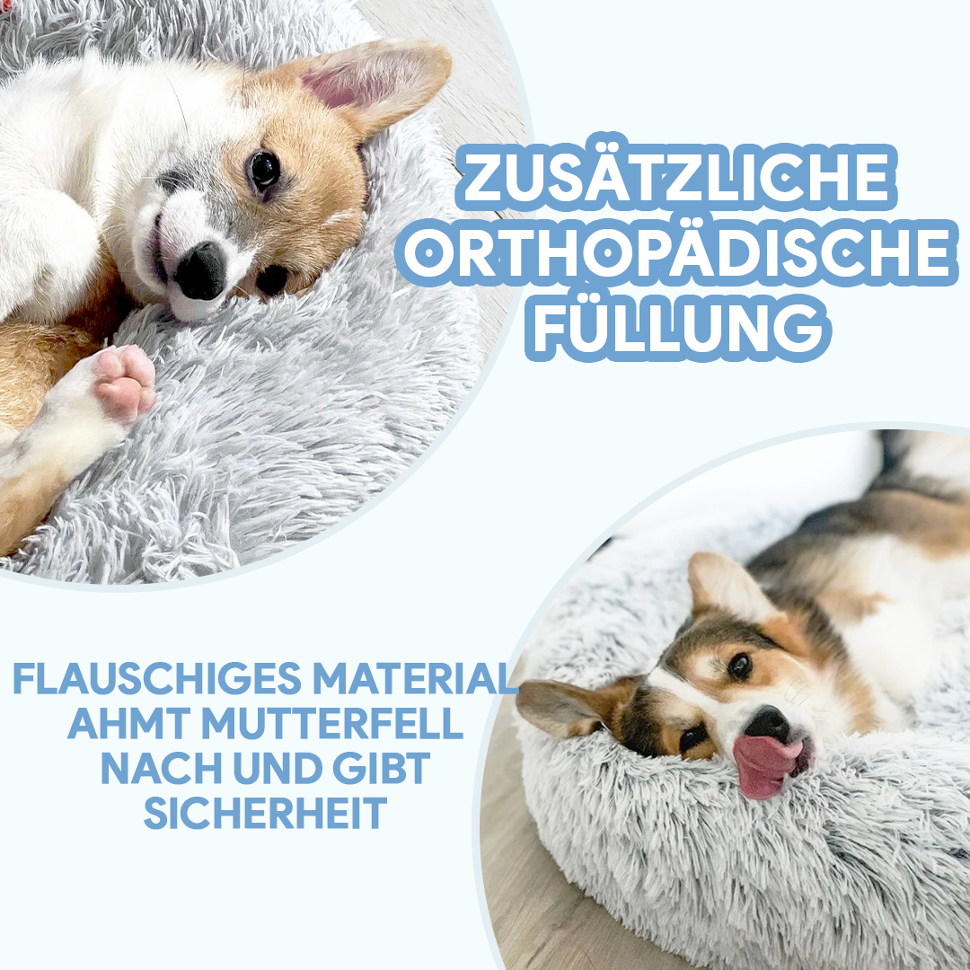 Premium Hundebett Wolke: Flauschig, waschbar, rutschfest – der perfekte stressfreie Schlafplatz.
