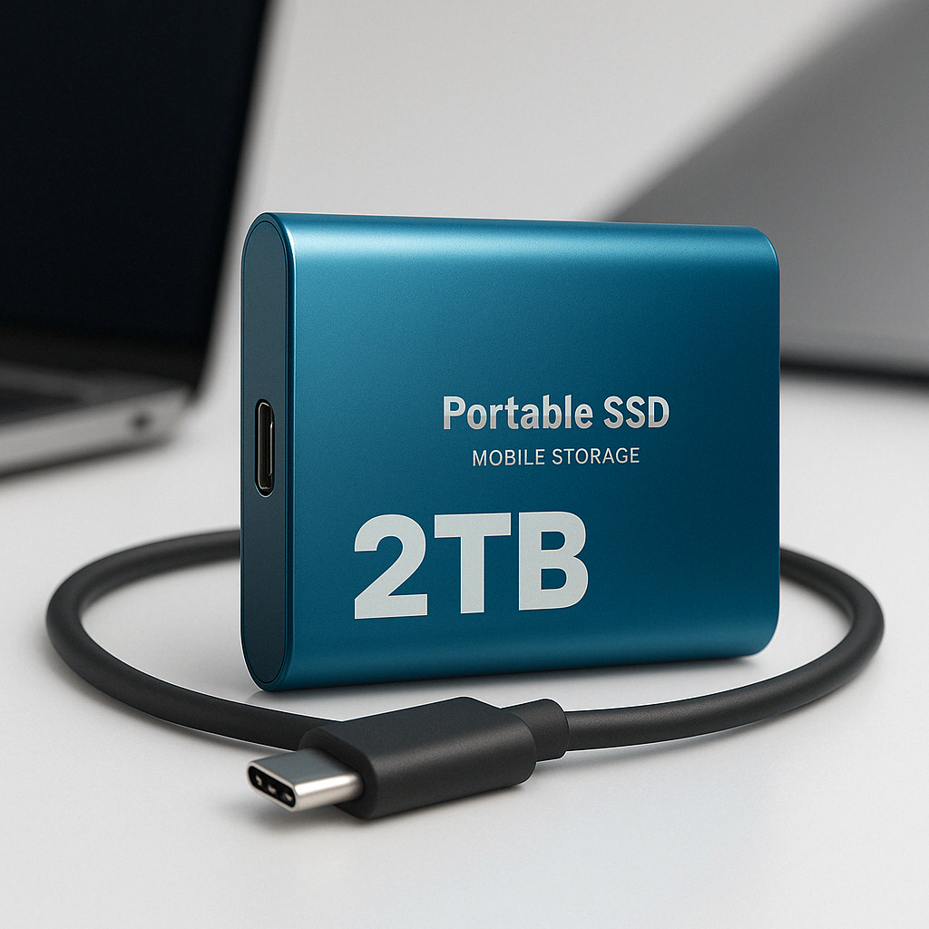 Externe SSD 2TB für ultraschnellen mobilen Speicher. Ideal für Laptop & PC Datensicherung.