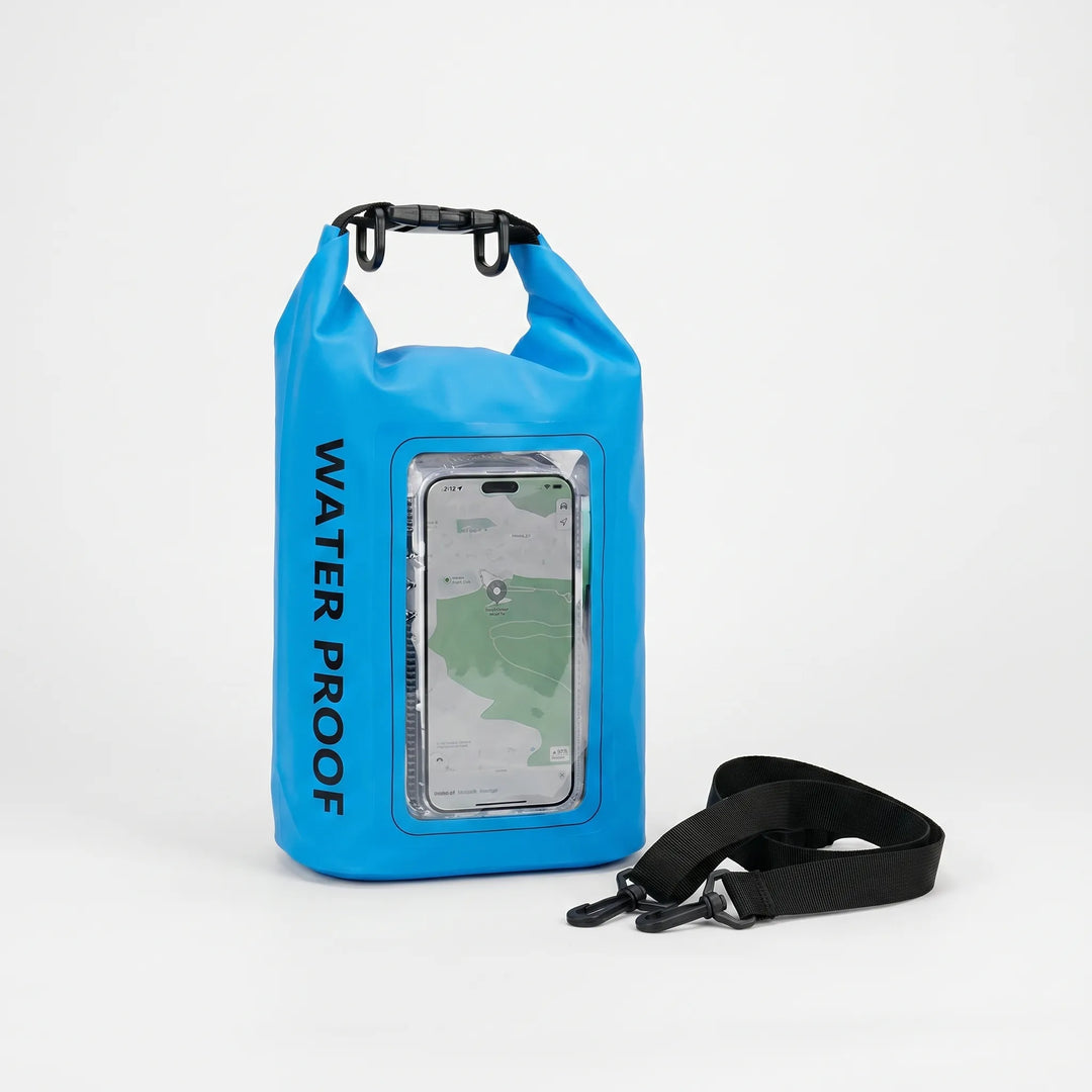 Robuster Drybag als Schutzhülle, wasserdicht mit Touchscreen-Fenster für Ihr Smartphone unterwegs.