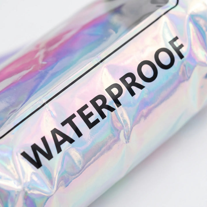 Schwarzer wasserdichter Drybag mit Smartphone-Sichtfenster, perfekt zum Bootfahren & Wandern.
