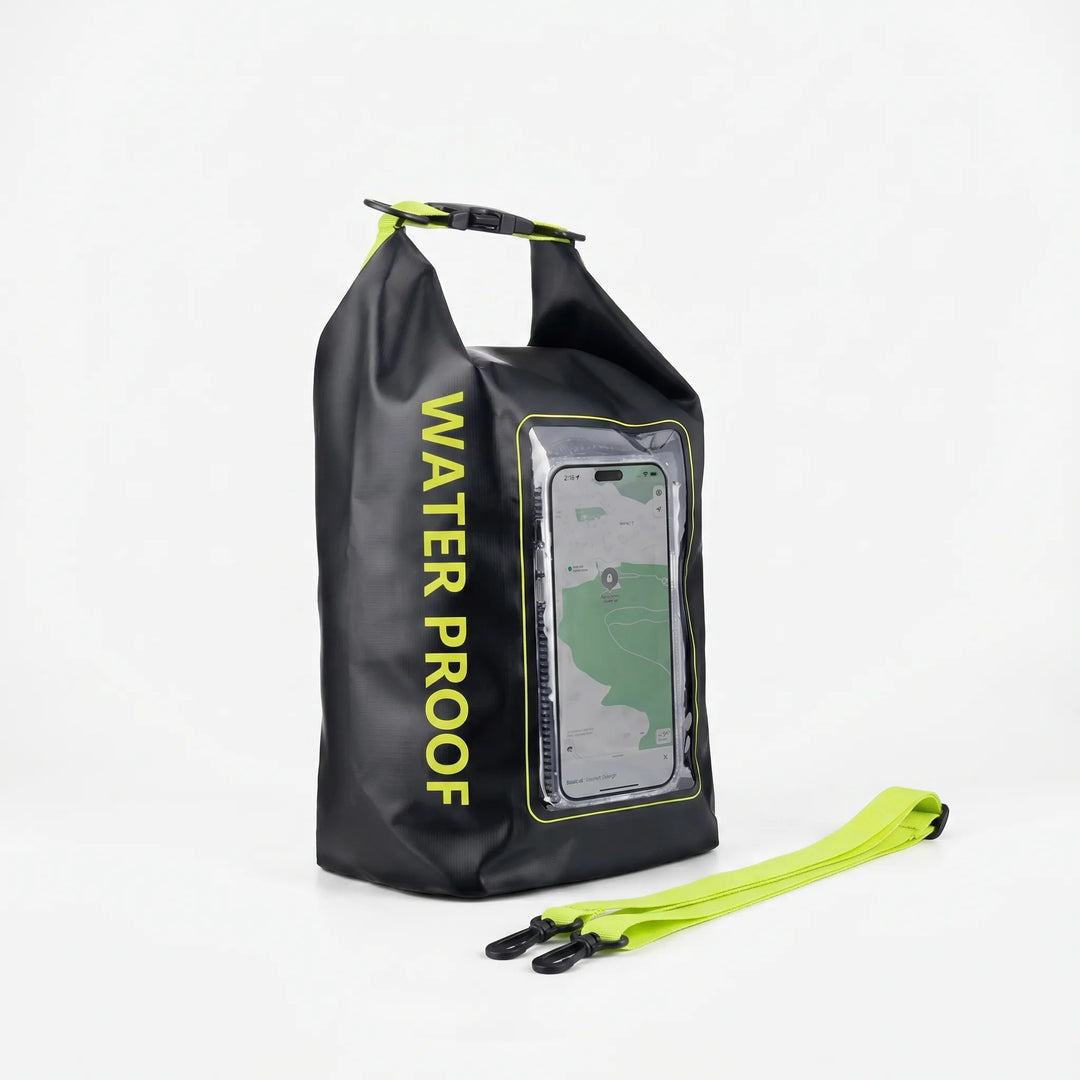 Geräumiger Drybag mit Touchscreen-Fenster, wasserdichte Schutzhülle für Handy & persönliche Dinge.