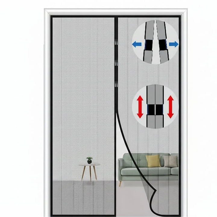 Moderner magnetischer Türvorhang für Ihr Zuhause, perfekter Mückenschutz & Sommerschutz für Türen & Balkonbereiche.