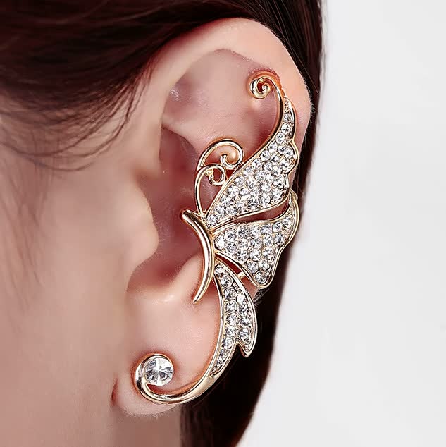 Komfortable LightEar Damenohrringe aus Edelmetall; leichter, eleganter Damenschmuck in Rosa-Weiß.