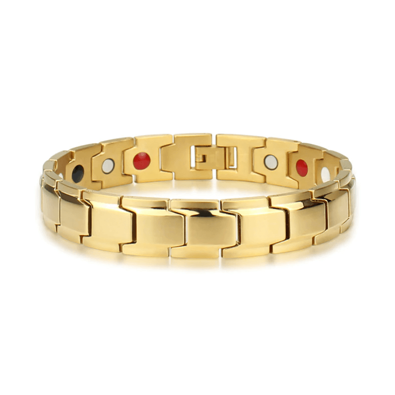 Vielseitiges SlimAura Magnetarmband aus Edelstahl für Herren. Ein stilvolles Accessoire, das Gesundheit und Schmuck vereint.