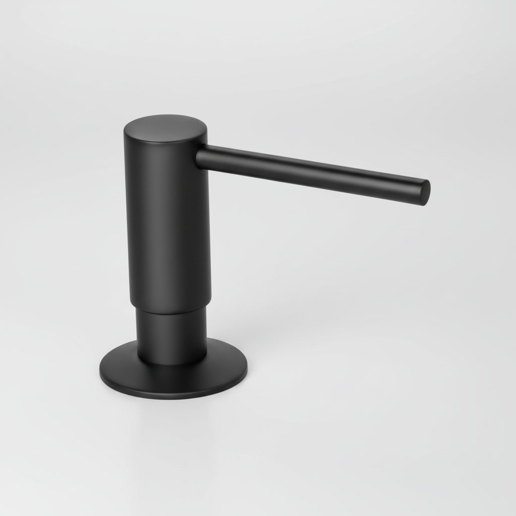 Hochwertiger Messing-Seifenspender, elegant und eingebaut für Küche oder Bad, BrassEase Design.