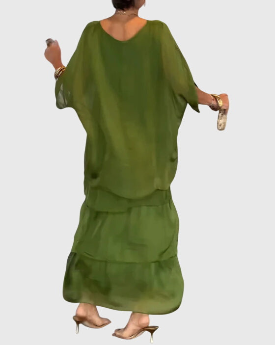 Vielseitiges Damen Maxikleid, ideal als Freizeit- oder Festkleid.