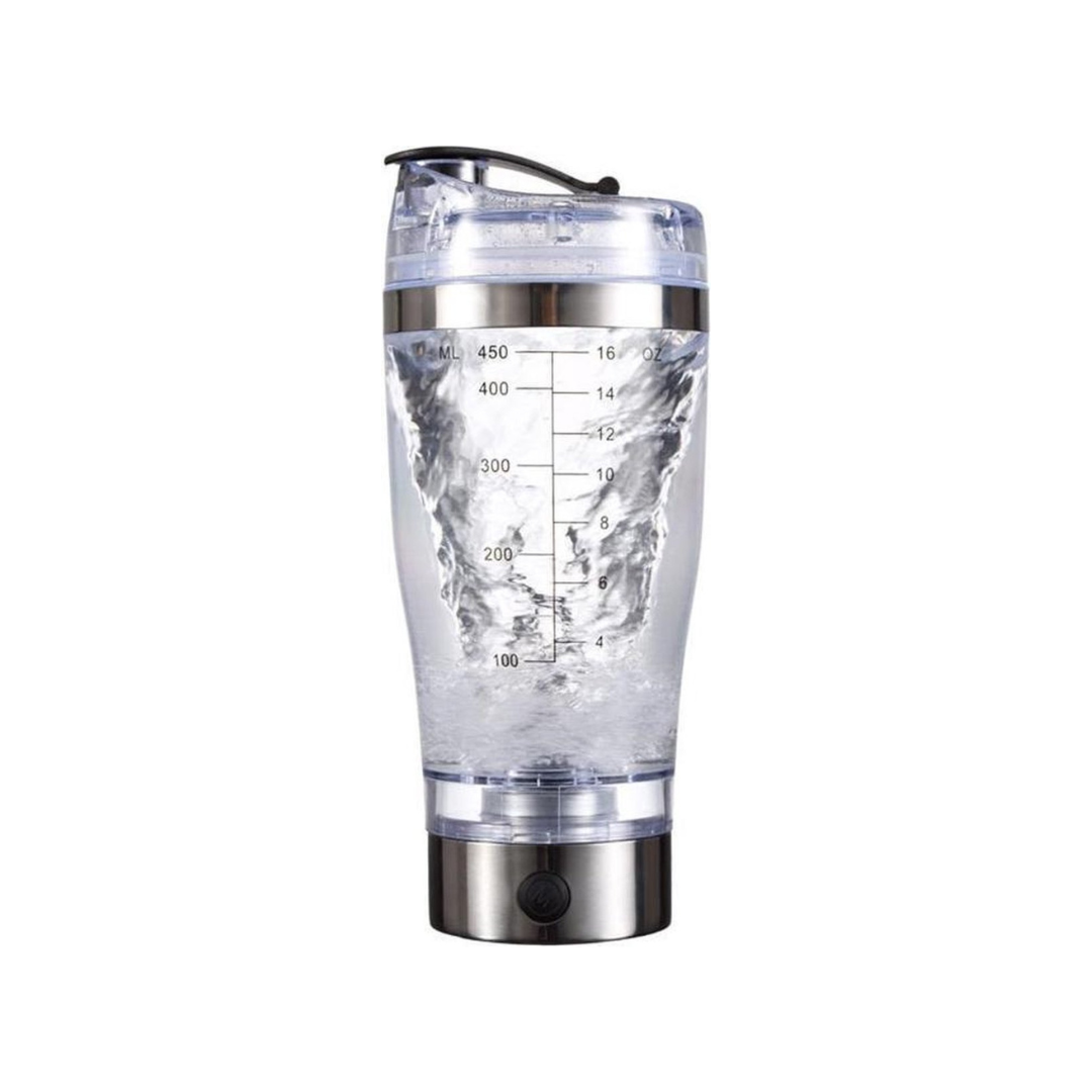 Praktischer elektrischer Proteinshaker, klumpenfrei mixen. USB-aufladbar, perfekt für Gym & unterwegs.