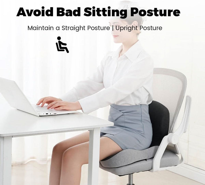 Hochwertiges ergonomisches Sitzkissen. Lindert Rückenschmerzen & fördert gesunden Sitzkomfort.