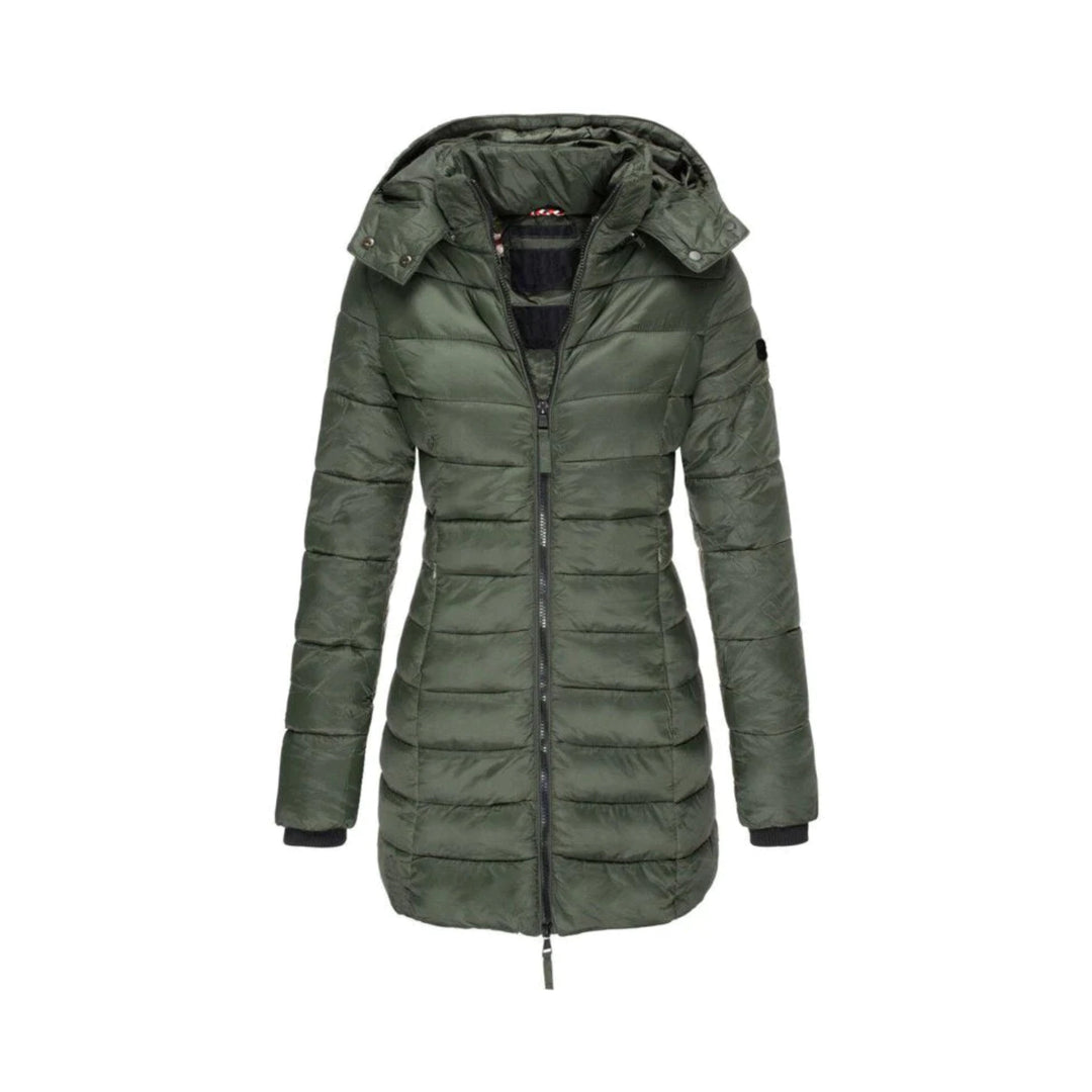 Leichte & warme Damen Winter Steppjacke, wasserabweisend, ideal für Übergang & kalte Tage.