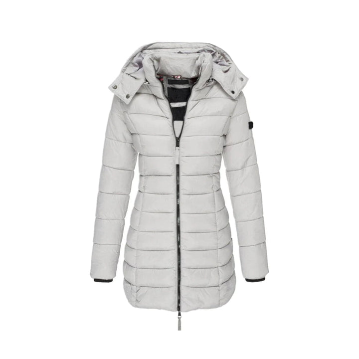 Funktionelle Damen Outdoor Pufferjacke, wasserabweisend, warm, perfekt für Winterabenteuer.
